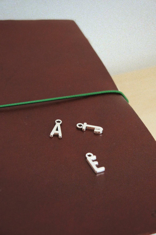 Silver Letter Charm