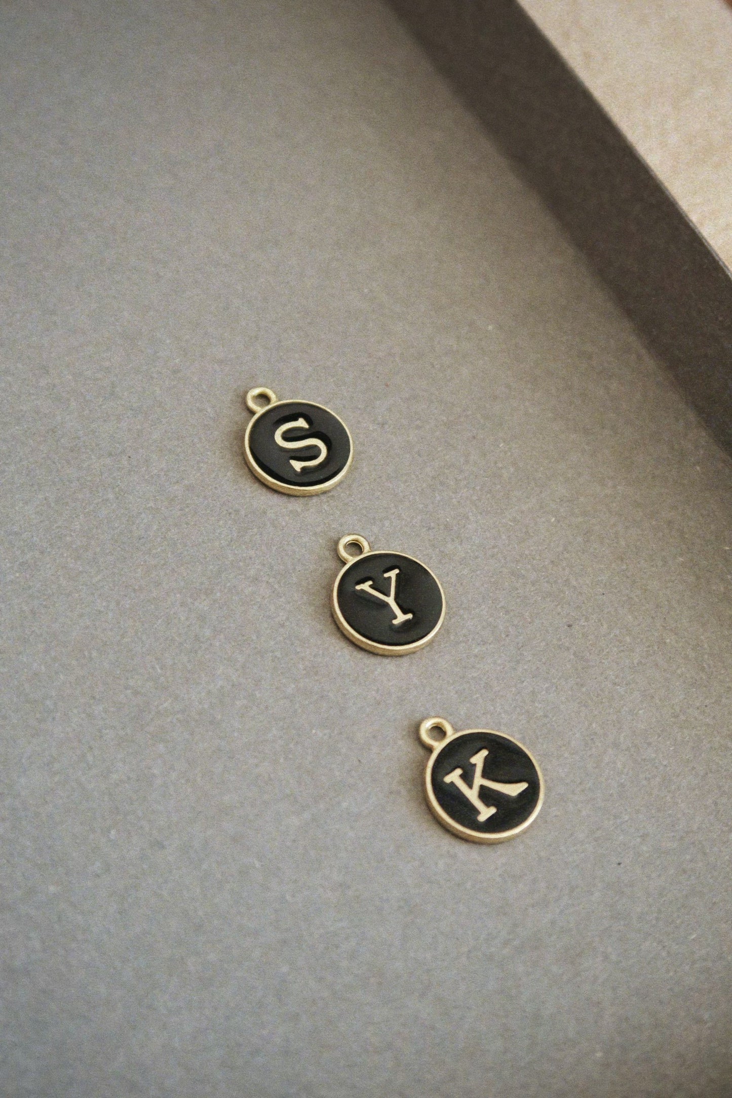 Gold Letter Charm