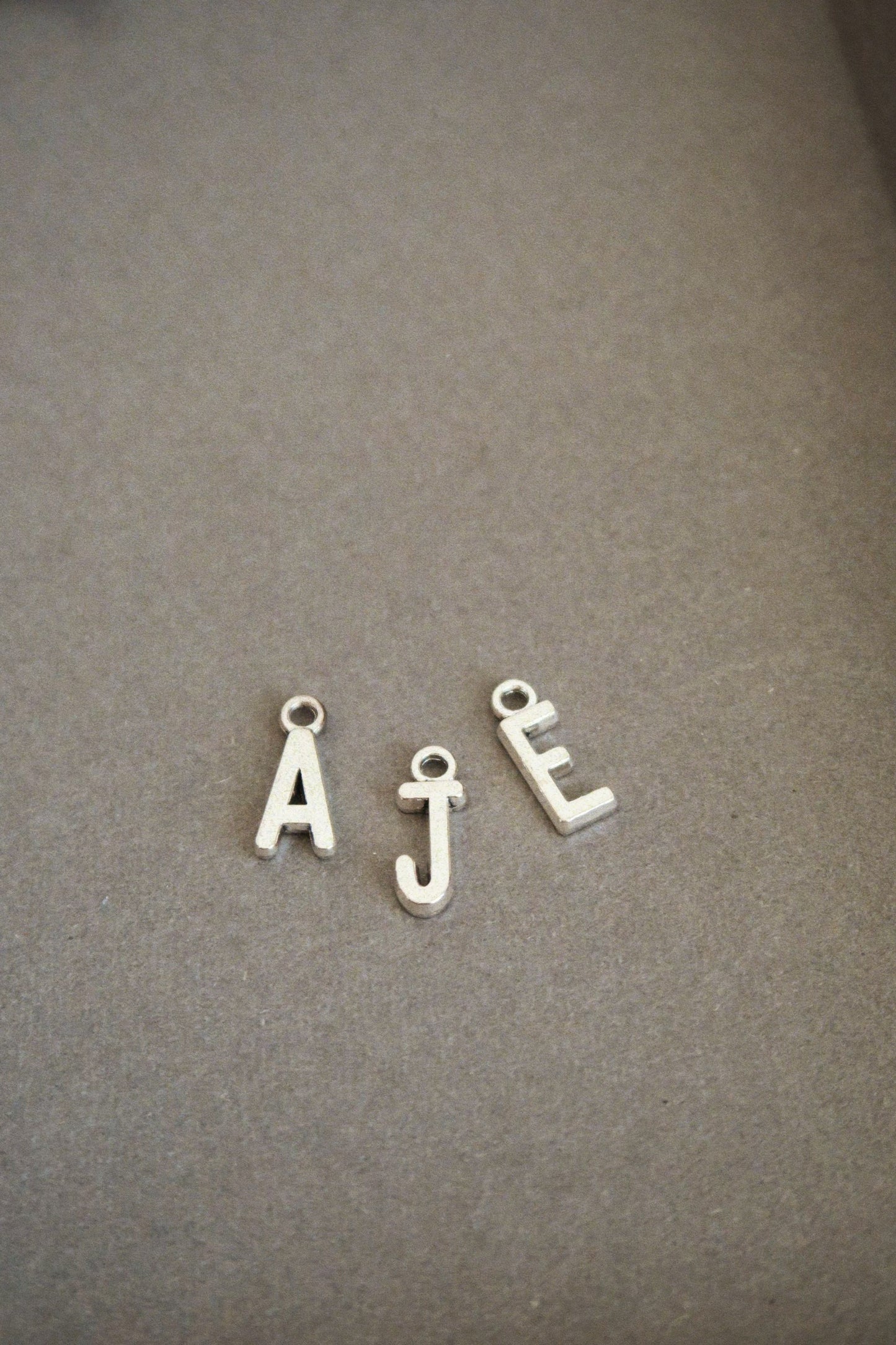 Silver Letter Charm